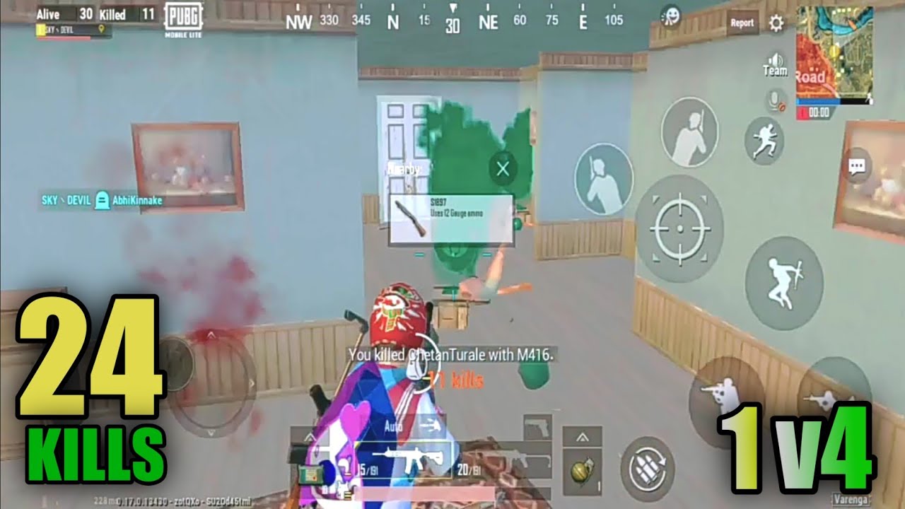 24 KILLS SOLO VS SQUAD RUSH GAMPLAY | PUBG MOBILE LITE | MY CHANNEL ...