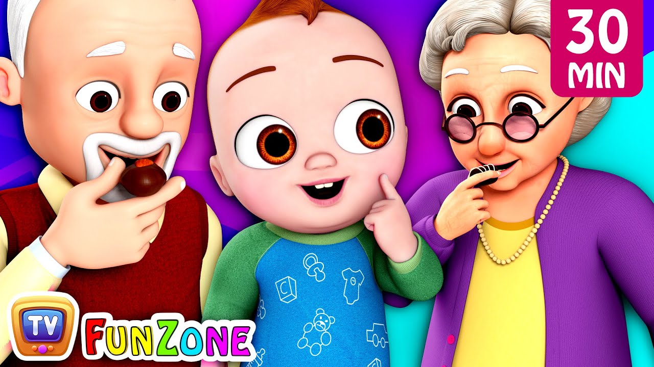 Johny Johny Yes Papa – Grandparents Version + More ChuChu TV Funzone Nursery Rhymes & Toddler Videos