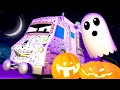 Train for kids -  The Halloween Float PARADE in Train Town!  - Troy The Train in Car City
