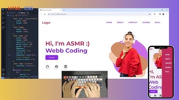 ASMR Programming - Responsive Personal Portfolio Website in HTML CSS and JS