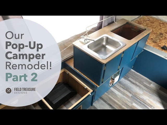 Our Pop Up Camper Remodel Part 2 - YouTube