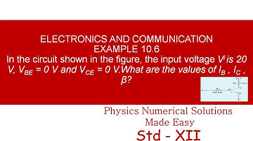 STANDARD XII- ELECTRONICS AND COMMUNICATION - EXAMPLE 10.6