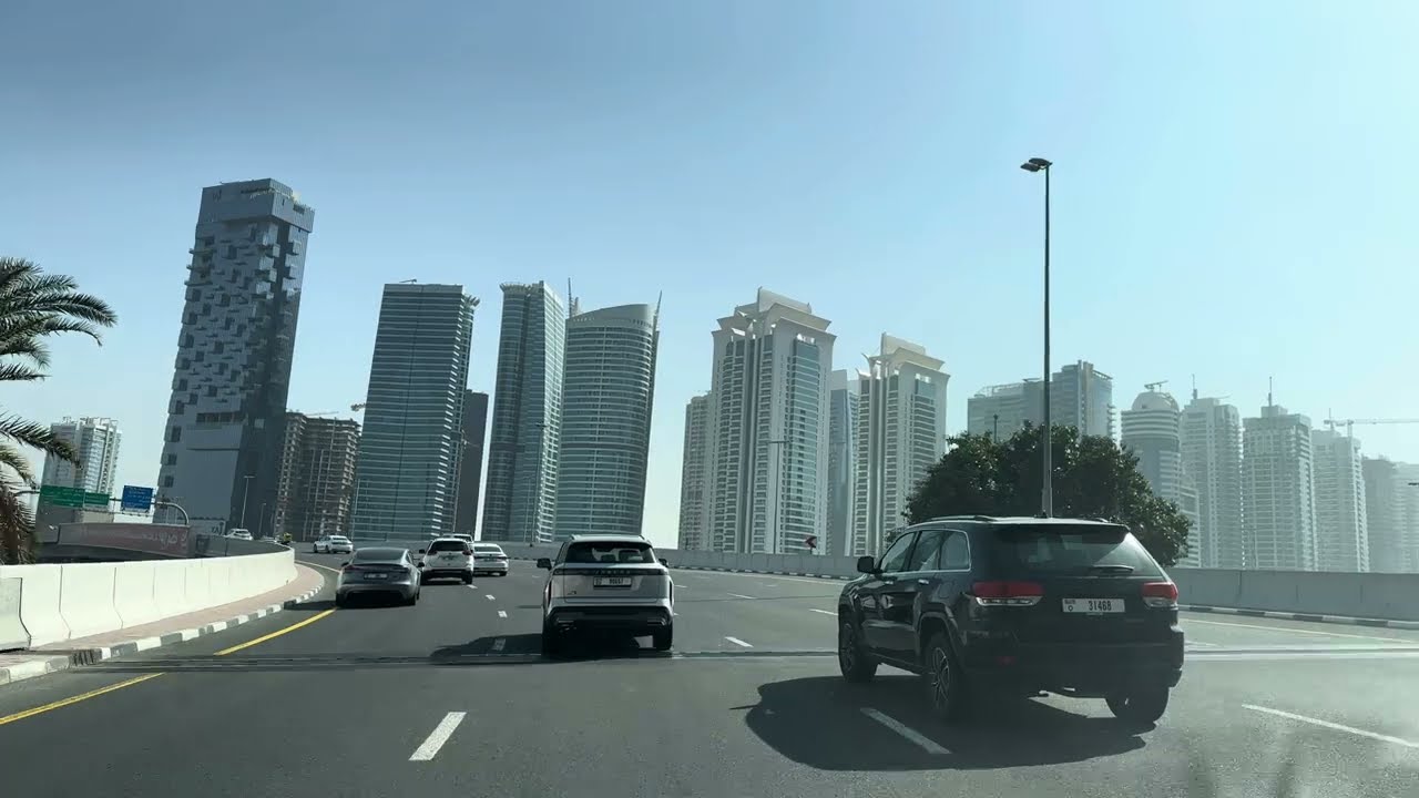 Business Bay to JLT 🇦🇪 | Sheikh Zayed Road Drive | 4K 60FPS 12 February 2026