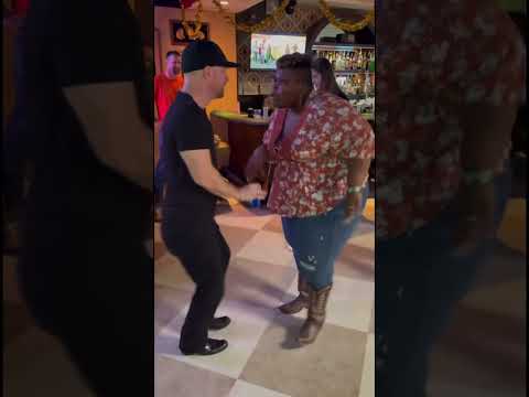 Woman jacks Fat Man Belly #dance  moves did she nail it.? #shortsvideo