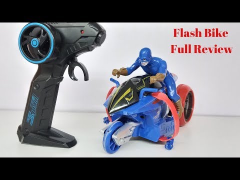 Flash Bike Remote Control Toy Unboxing | 360 Degree Stunt Bike Test & Review!!