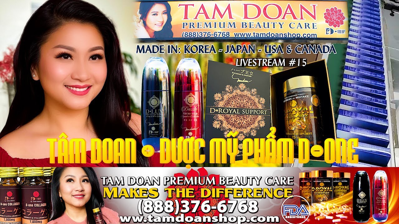TÂM ĐOAN & MỸ PHẨM D-one | LIVESTREAM-ĐÓN TẾT#15 (888)376-6768