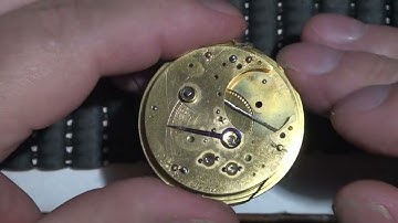 Vintage Fusee pocket watch investigation Part 1