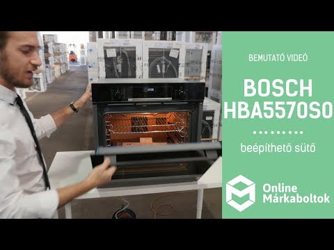 BOSCH HBA5570B0 | beépíthető sütő bemutató videó
