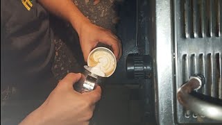 كيفيه الرسم على الكابتشينو latte art