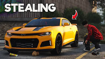 Stealing a Camaro Bumbleblee a Exotic Muscle Car sa GTA 5.. (TAGALOG)