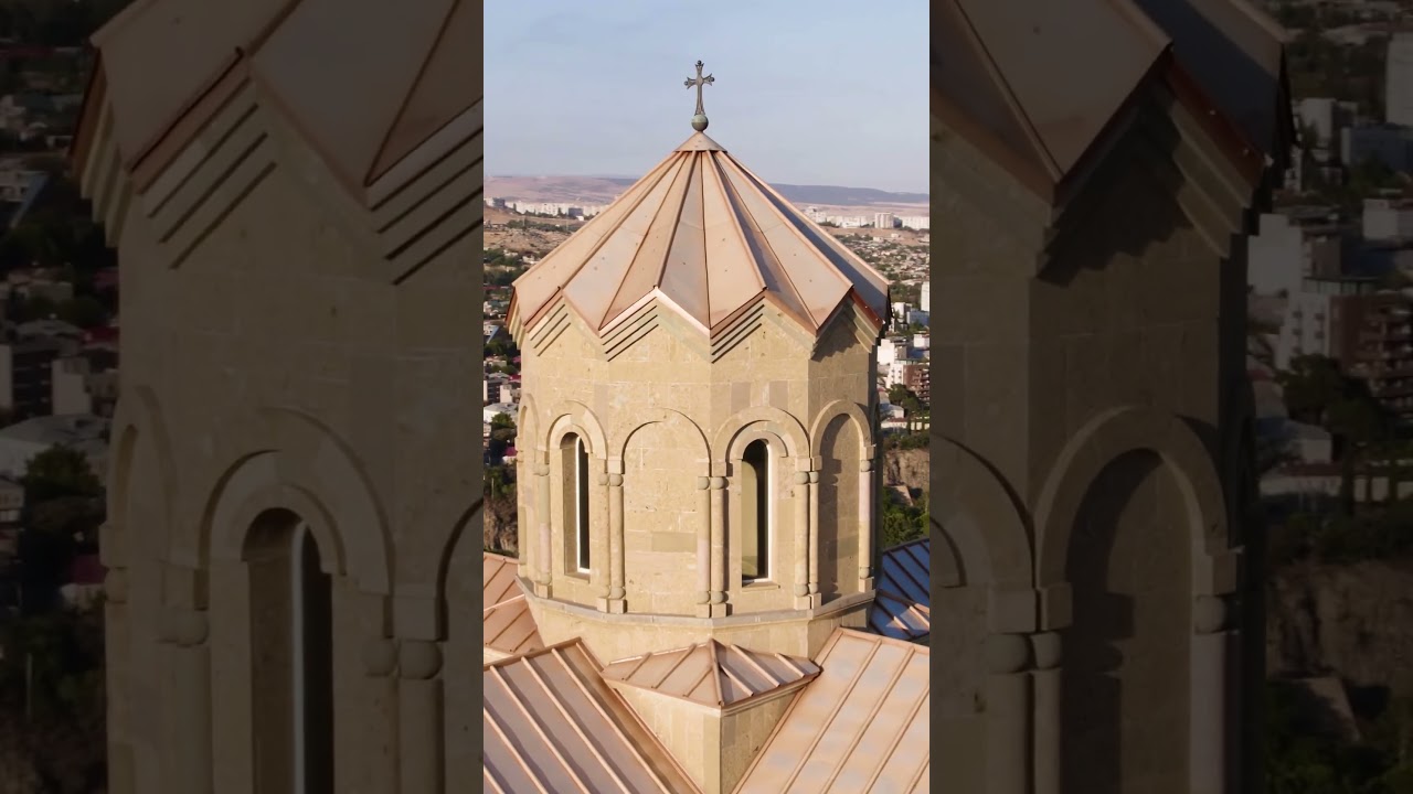 Monastery on a hill in Tbilisi, Georgia 🇬🇪