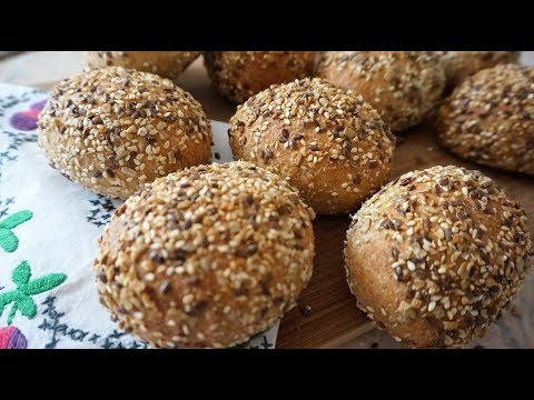 Видео рецепт Хлеб из цельнозерновой муки с семечками