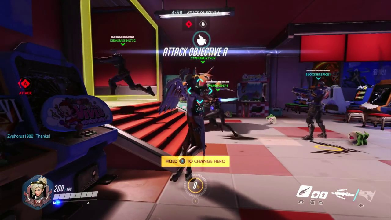 Overwatch - Hard Difficulty Mercy Vs. AI (NO DEATHS)