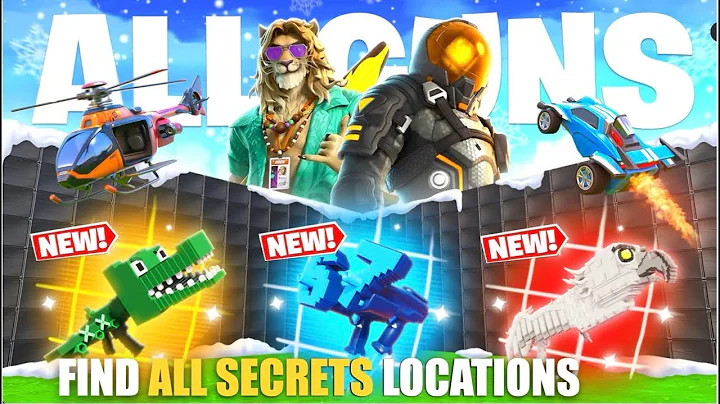 MEGA 1V1 ALL GUNS & VEHICLES MAP FORTNITE CREATIVE - FIND ALL SECRETS LOCATIONS PART 9