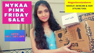 NYKAA  PINK FRIDAY SALE *HUGE * | MAKEUP, SKINCARE & HAIR STYLING TOOL | PARU'S STYLE CORNER 