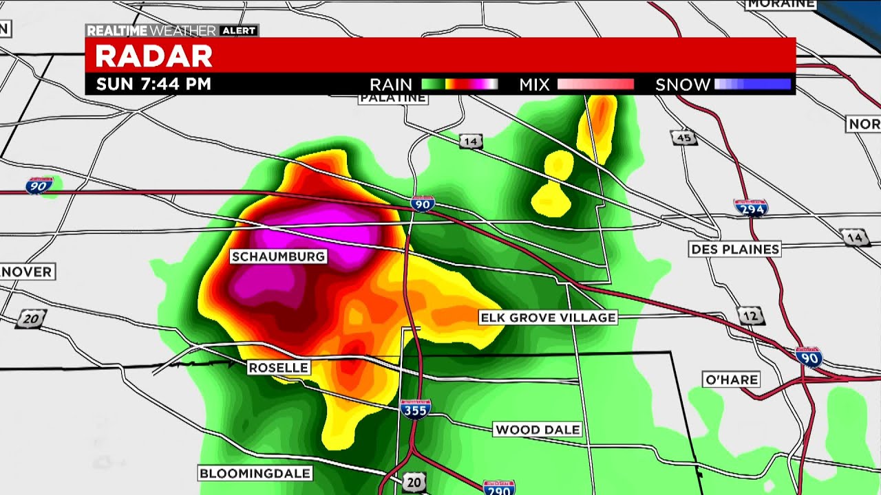 Another Severe Thunderstorm Warning For Parts Of Chicago Area - YouTube