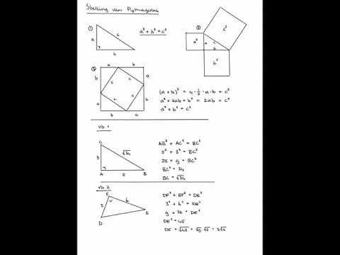 2H5 - Stelling van Pythagoras - bewijs en voorbeelden