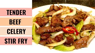 Tender Beef With Celery Stir Fry SO Delicious You Want To Cook Often | Aunty Mary Cooks 💕