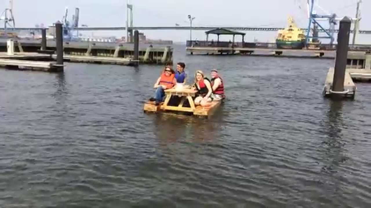 picnic table boat 02 YouTube