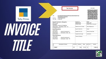 HOW TO SET TITLE IN SALES INVOICE IN TALLY PRIME//TAX INVOICE TITLE IN TALLY//INVOICE TITLE SETTINGS
