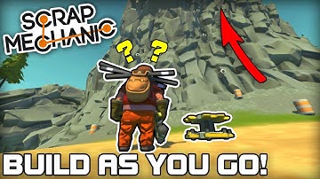 Build as You Go Multiplayer Race! (Scrap Mechanic #206)