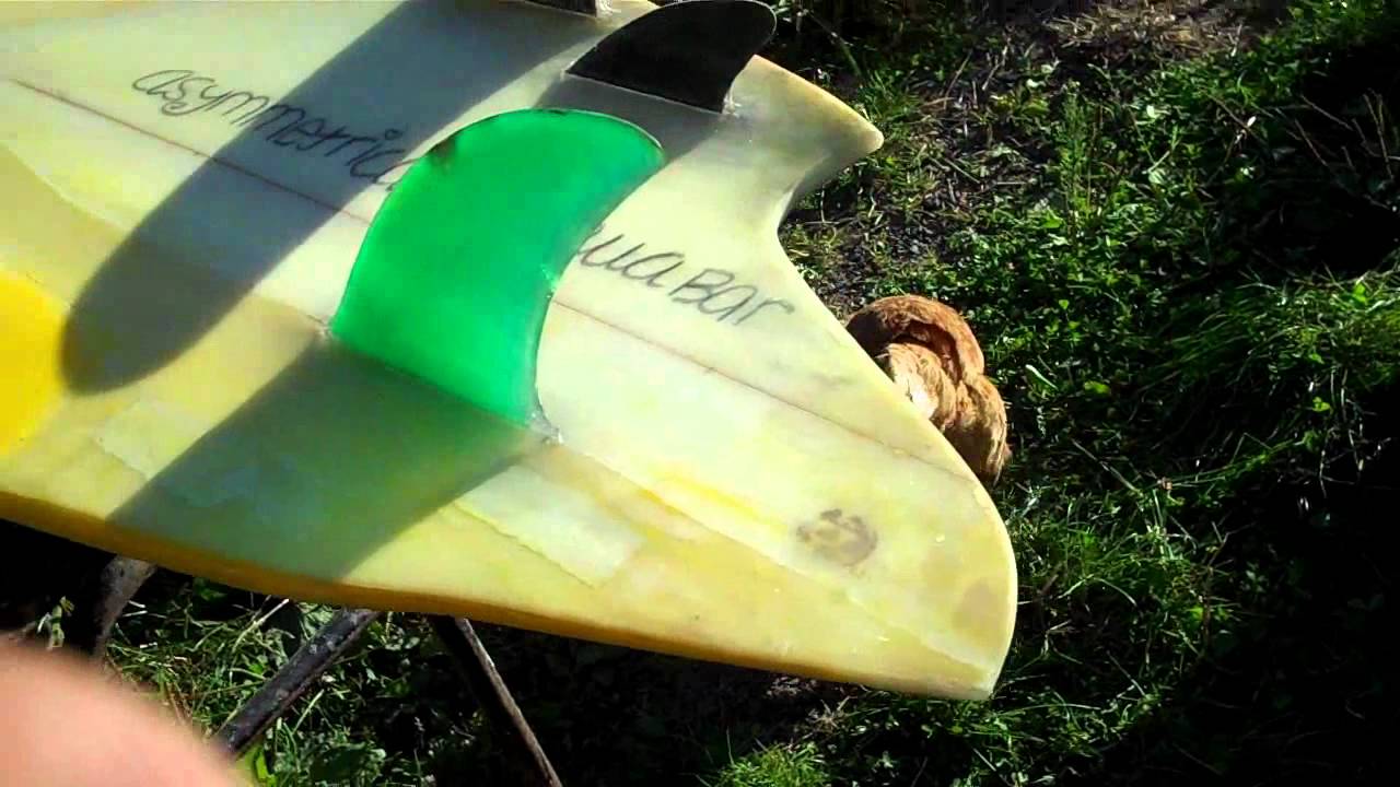 recycled asymmetrical surfboard YouTube