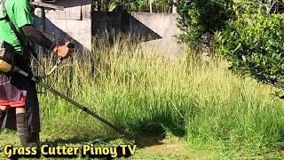 I AM CUTTING THE EXTREMELY OVERGROWN GRASS AND WEEDS / TALL AND THICK GRASS by Grass Cutter Pinoy TV 3,380 views 5 months ago 37 minutes
