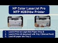 HP Color LaserJet Pro MFP M283 Printer : Load & print Legal documents & A5 documents Using Tray 2&1