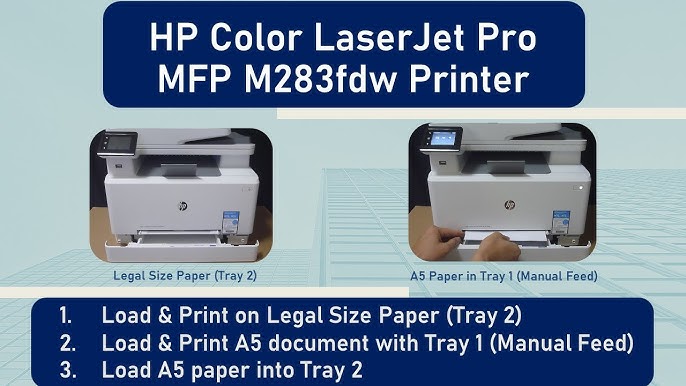 Load Paper into Tray 2, HP LaserJet Pro M304-M305, M404-M405, MFP M329,  M428-M429 Printers
