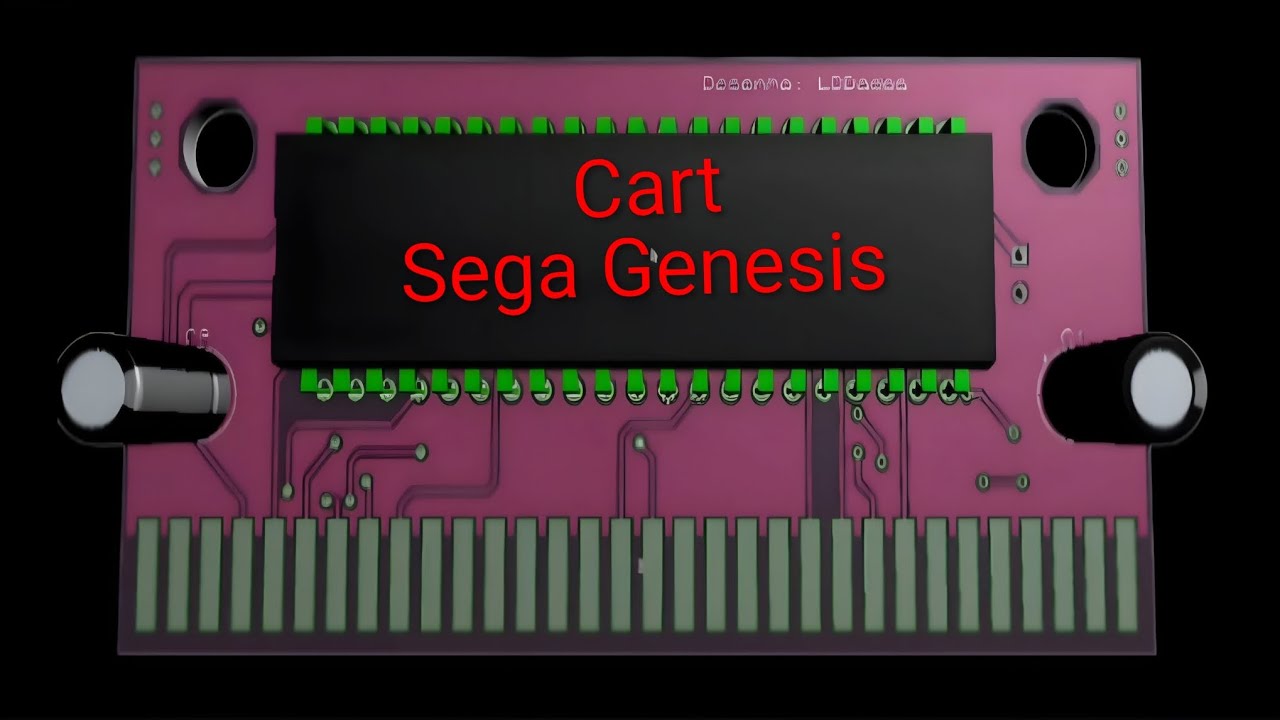 Projeto PCB cartucho Sega Genesis, download liberado!👍