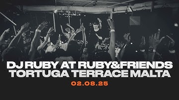 DJ Ruby at Ruby&friends | Tortuga Beach Terrace Malta 02.08.2025 | Progressive House | Video DJ Mix
