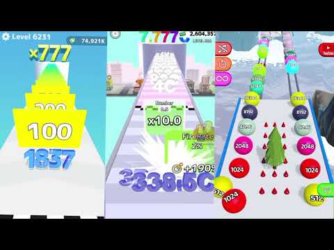 Part 9 Clear 3 Stage-Number Master Vs Number Merge Run Vs BGH | Satusfying Asmr
