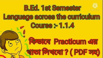 B.Ed practicum 1st semester, 1.1.4 Language across the curriculum