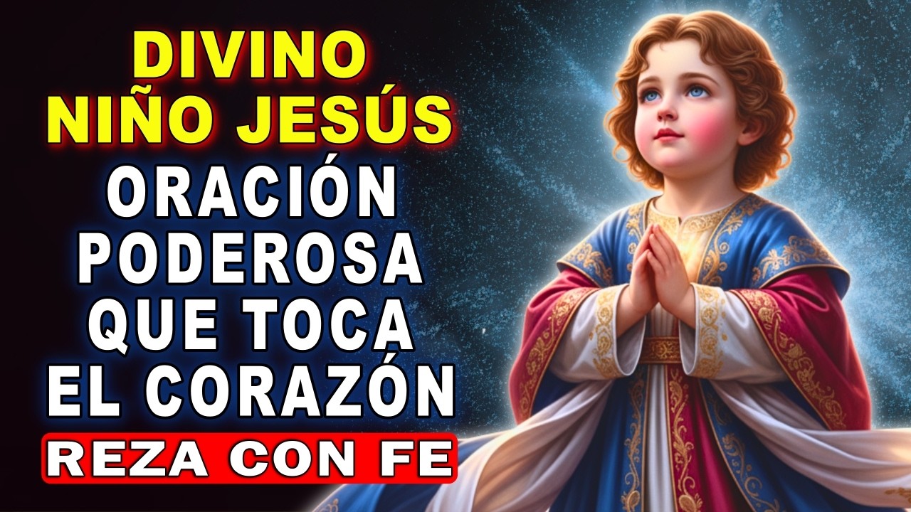 ¡RECIBE PAZ! 🙏 Oración al DIVINO NIÑO JESÚS para el Corazón Cansado y Agobiado 💖