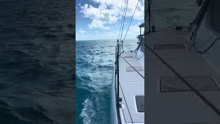 Vision 444 on the jib in the Sea of Abaco.   #vision444 #sailing #momentofserenity #bahamas