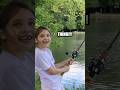 I Took My SISTER Fishing For The FIRST Time EVER! 😭 #shorts