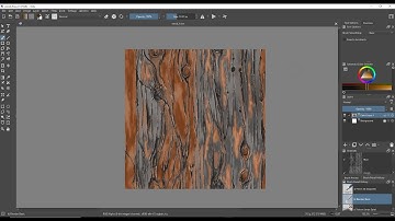 Painting a wood texture in krita
