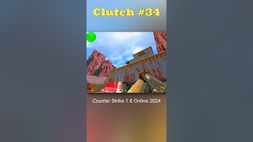 Wait Clutch again? in Nuke in Counter Strike 1.6 #clutch #shorts