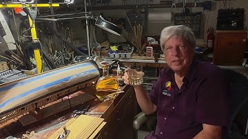 Building a model of the HMS Thorn a Swan practium. Celebrating the completion of the hull planking.