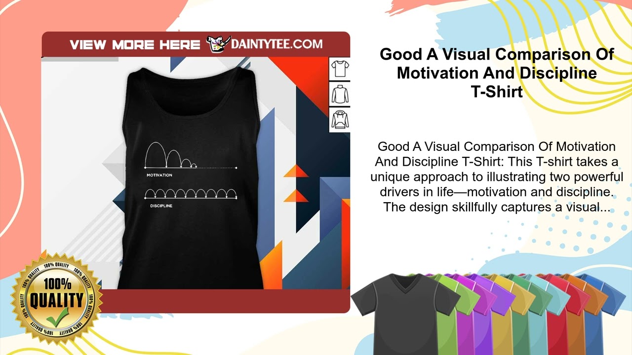 Good A Visual Comparison Of Motivation And Discipline T-Shirt