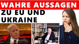 Altkanzler Helmut Schmidt Hat Es Genau Vorhergesagt