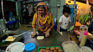 Indian Girls' Egg Porota: Best Street Food in Laos