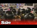 Riot police arrest anti-war protesters in Russia's St Petersburg