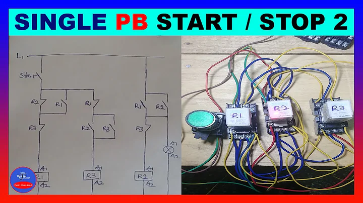 SINGLE OPEN PUSH BUTTON ON AND OFF CIRCUIT