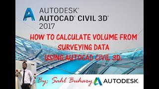 HOW TO CALCULATE VOLUME FROM SURVEYING DATA USING AUTOCAD CIVIL 3D