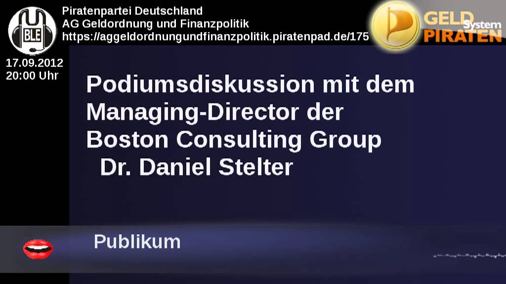 Geldsystempiraten - Podiumsdiskussion mit Dr. Daniel Stelter / Mesopotamia-Studie