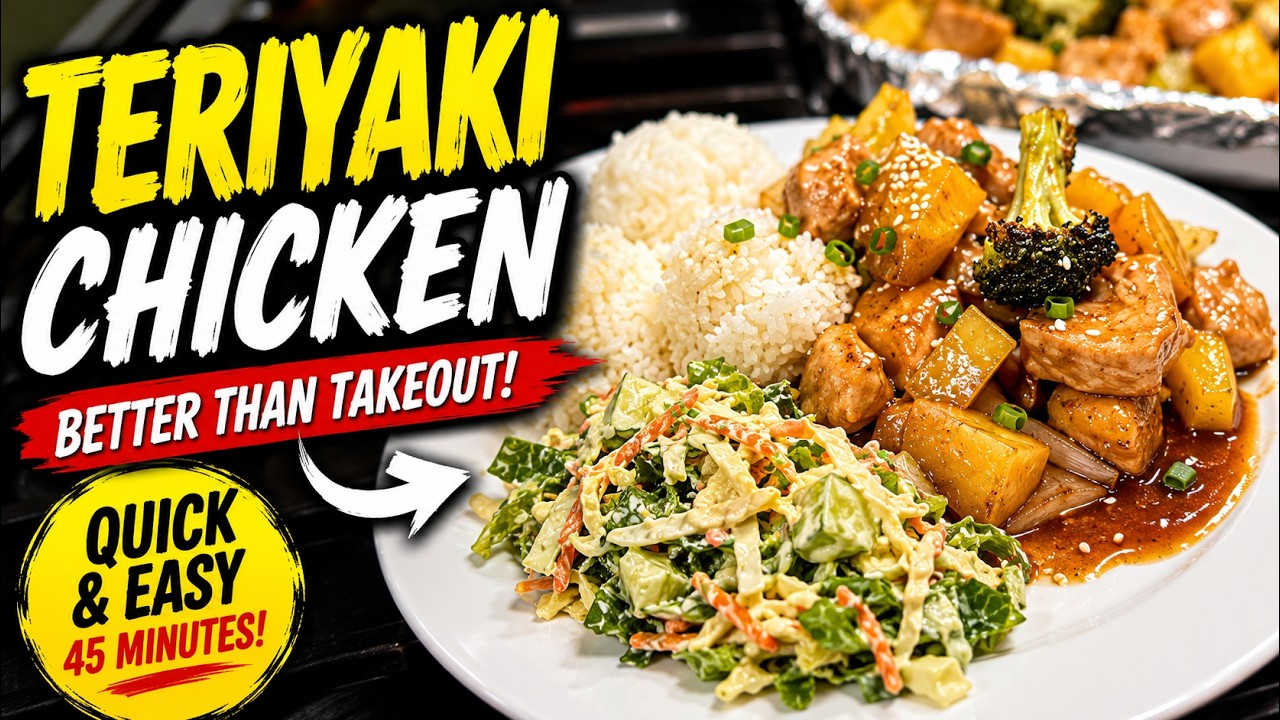 Easy Teriyaki Chicken Recipe | Better Than Takeout in 45 Minutes