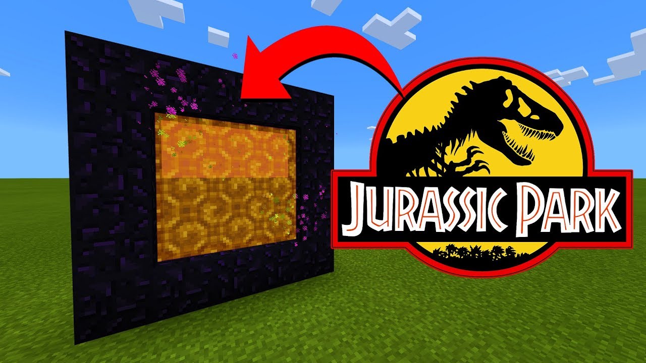 ⁣How To Make A Portal To The Jurassic Park Dimension in Minecraft!