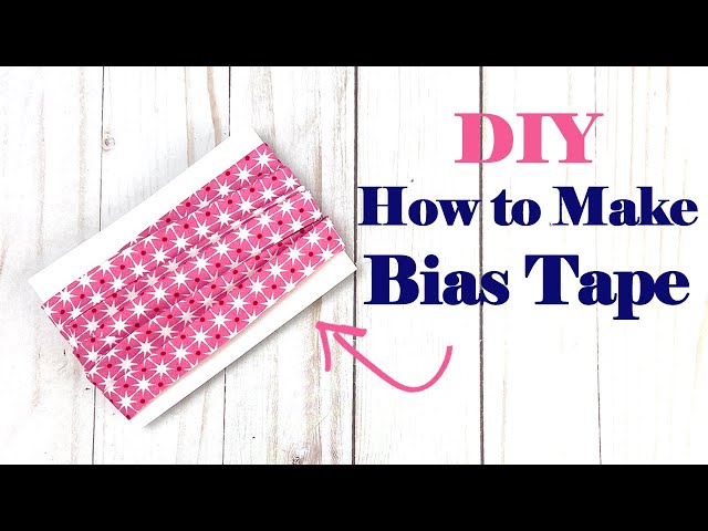 DIY How to Make BIAS BINDING or BIAS TAPE // TUTORIAL 
