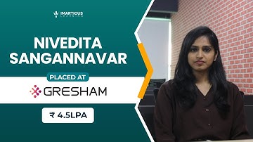Nivedita’s Journey: From CIBOP Student to Gresham Professional |  Imarticus Learning Reviews